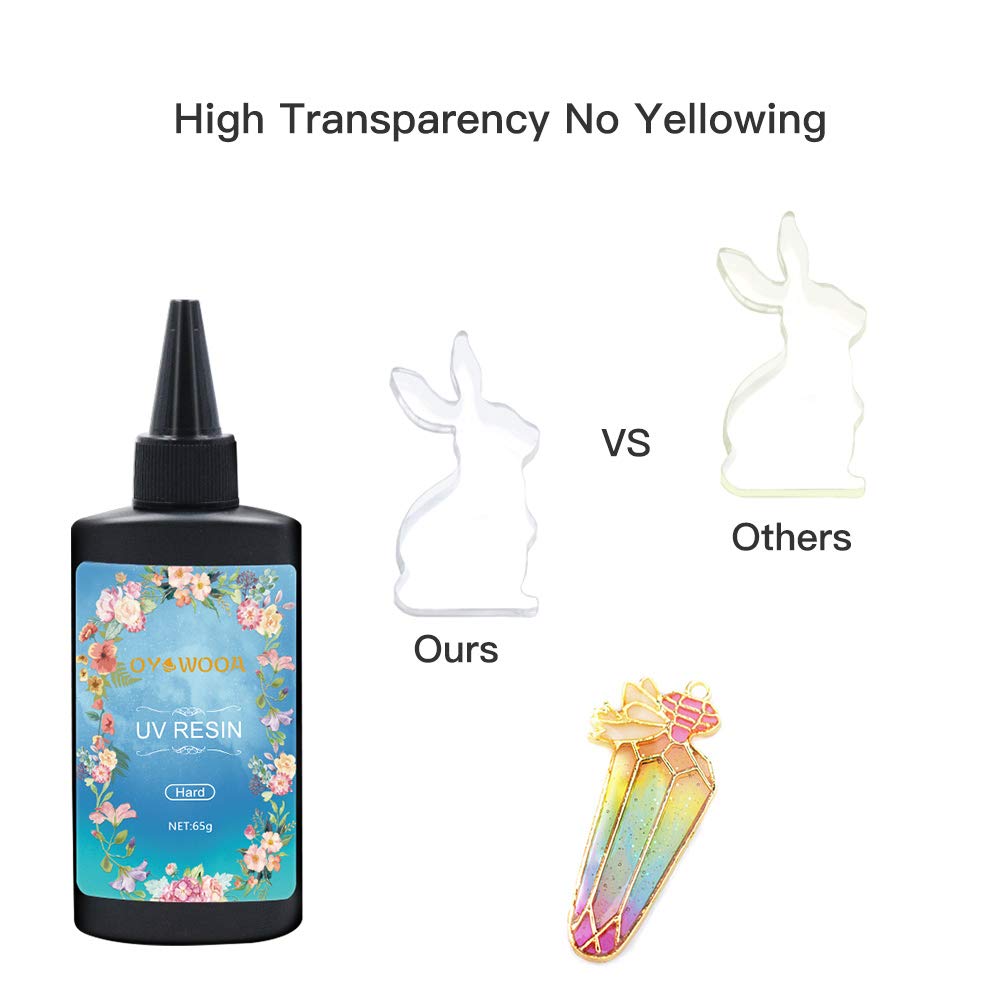 IHRDNNR Rasina UV transparenta 65g pentru bijuterii