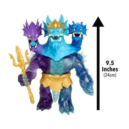 Héroes de Goo JIT Zu - Figurina King Hydra din Deep Goo Sea cu Atac Triplu 3 în 1 al Puterii Goo. De asemenea, emite Sunete de Bătălie și Lumină!