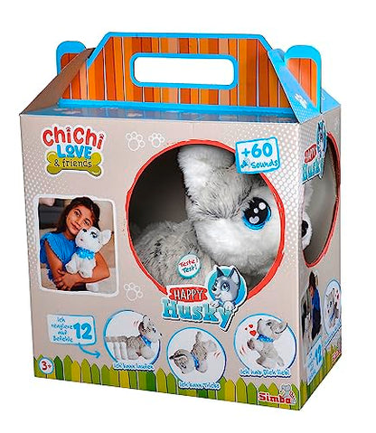 Simba ChiChi Love Husky interactiv 30 cm, 3+ ani