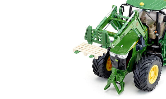 siku 6792 Tractor John Deere 7310R cu încărcător frontal, verde, metal/plastic, 1:32, aplicație Bluetooth