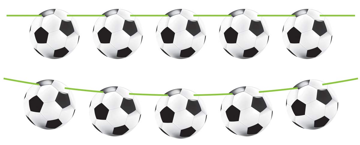 Folat 26207 Ghirlandă fotbal 15 mingi Ø 22 cm, lungime 10 m
