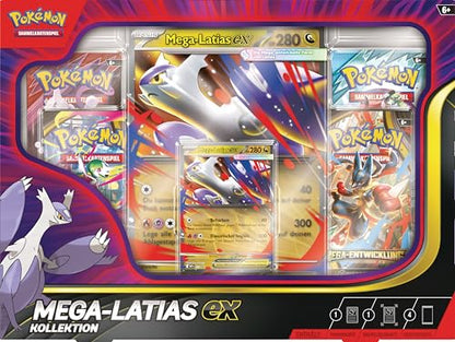 Pokémon Colecție Mega-Latias-ex, 4 boostere TCG