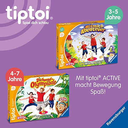 Set Activ Ravensburger tiptoi 00122 - Teatru de Dans Colorat, Joc de Mișcare pentru Copii de la 3 Ani