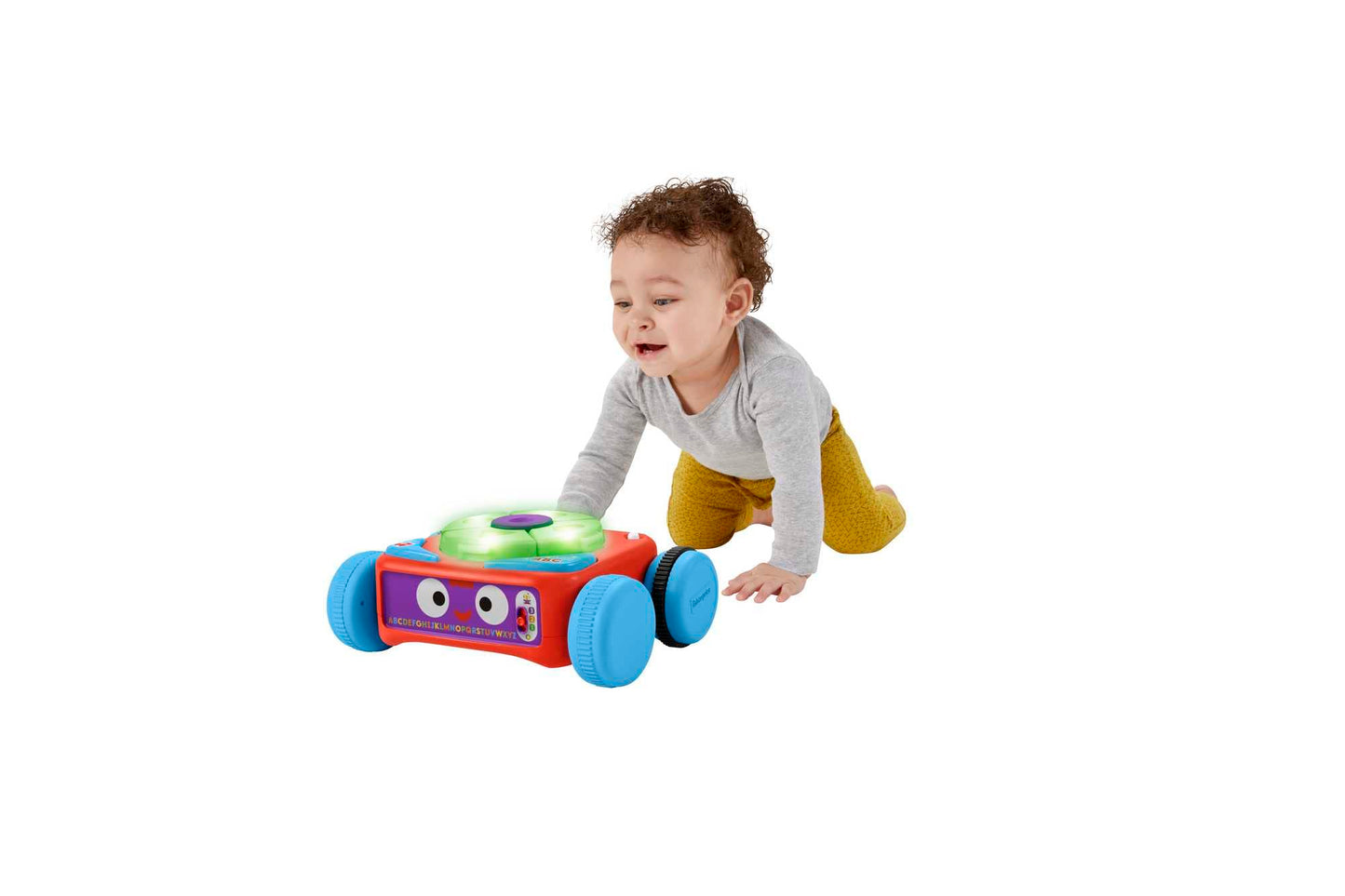 Fisher-Price Tino Robot de învățare 4-in-1 pentru bebeluși și copii mici, jucărie pentru 6 luni+, Versiune: Franceză, HCK38