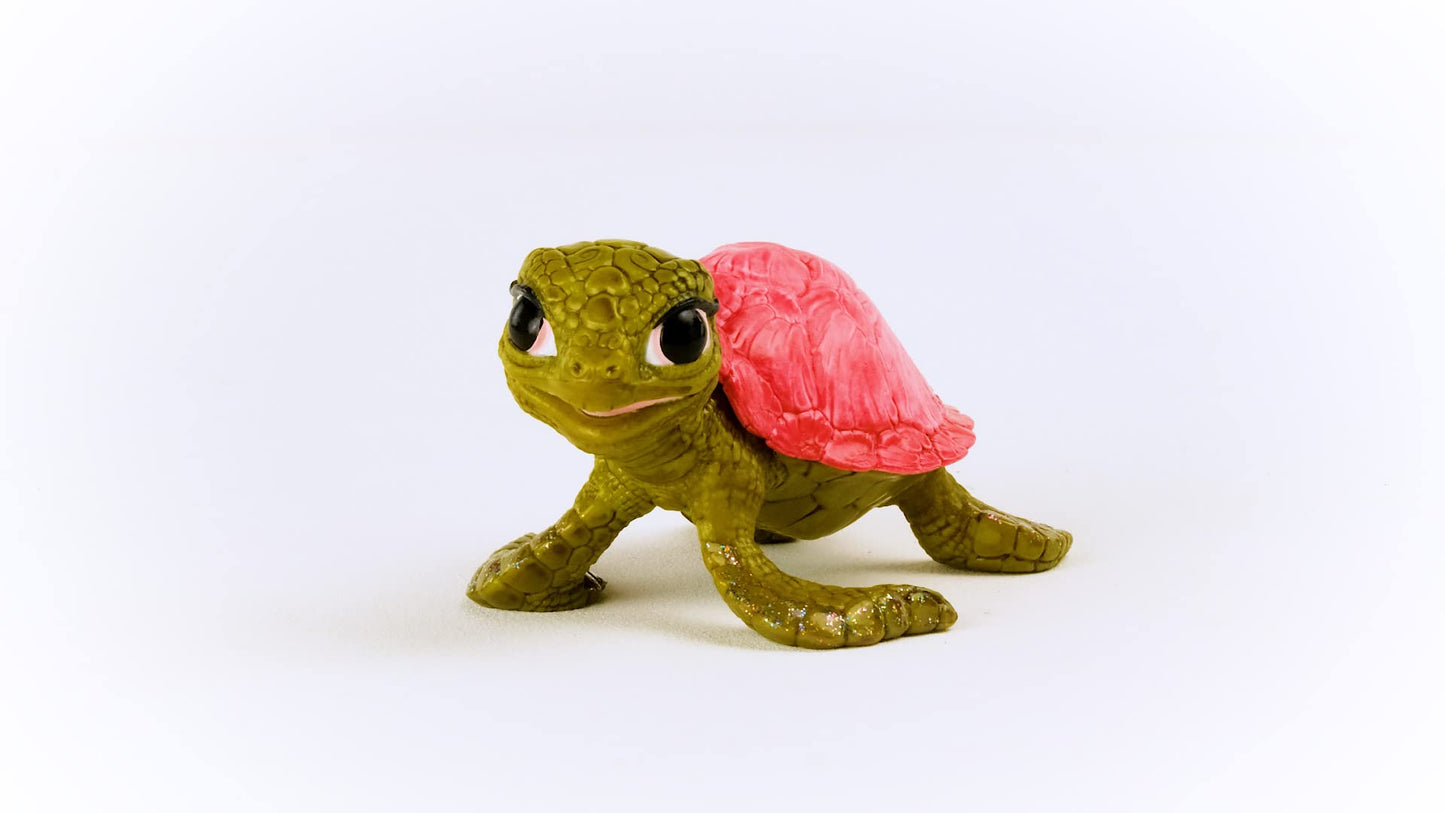 Schleich BAYALA 70759 Figurina de jucărie Țestoasă Roz Safir - Creatură marină pentru copii de la 5 ani, 2.1 inch