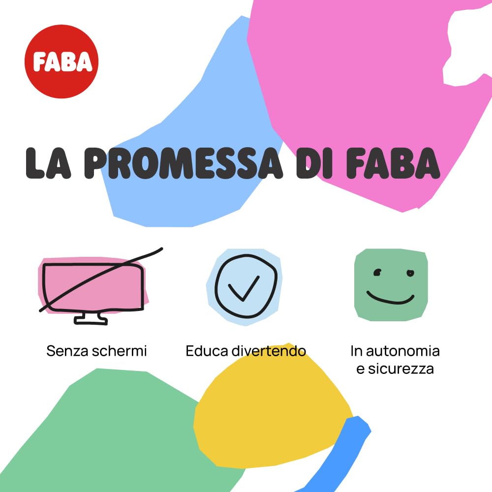 FABA Povestitor – Box audio cu figură sonoră „Ele, elefantul” – Jucărie educativă, versiune italiană, pentru copii de 0-6 ani