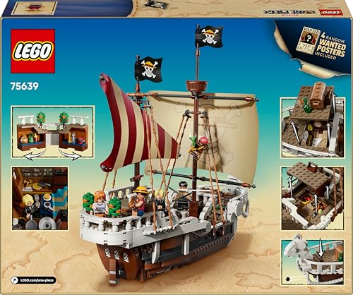 LEGO 75639 One Piece Nava Going Merry, 5 minifiguri, 10+ ani