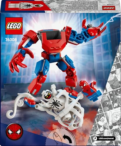 LEGO Marvel 76308 Spider-Man Mech vs. Anti-Venom, 6+ ani