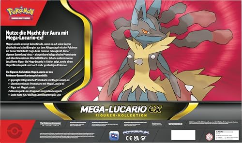 Pokémon TCG Colecție Mega Lucario-ex, 5 boostere