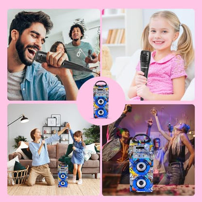 DYNASONIC 025-16 Boxa karaoke cu 2 microfoane