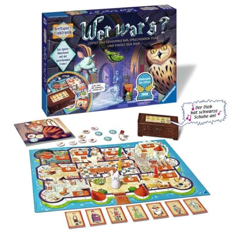 Ravensburger Kinderspiel 21854 - Wer War's, joc de societate pentru copii și adulți, premiat jocul anului, pentru 2-4 jucători, recomandat de la 6 ani.