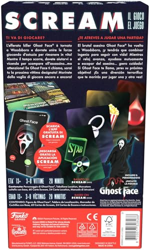 Funko Games Scream Joc Cooperativ, 3-8 jucători, 13+ ani