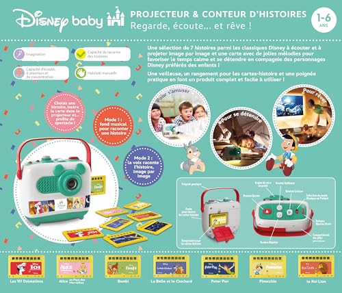 Clementoni Disney Baby Proiector si Povestitor, 4 carti