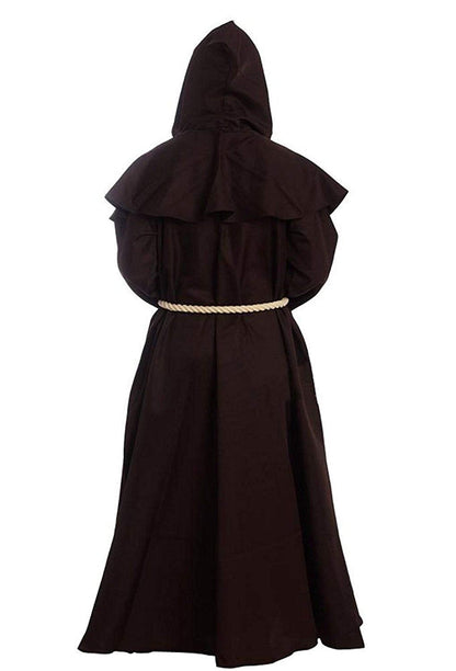 Gothden Costum Calugăr Medieval cu Glugă