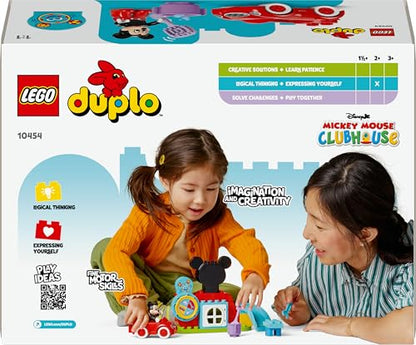 LEGO 10454 DUPLO Set Mickey Mouse, club și mașină