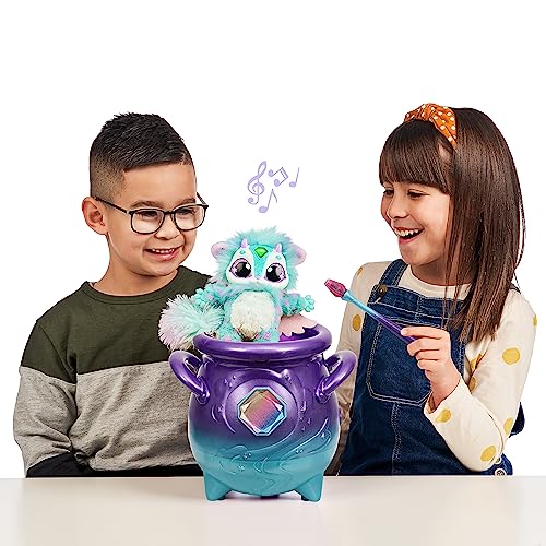 Magic Mixies Cazan Magic Violet cu Nebulă Reală și Jucărie Interactivă de 20 cm, Albastră. Pe cine vei chema?