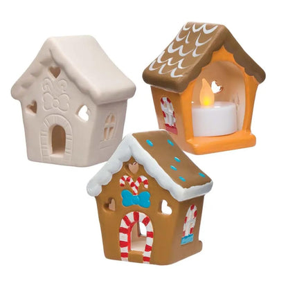 Baker Ross Suport lumânări ceramică turtă dulce, 4 buc