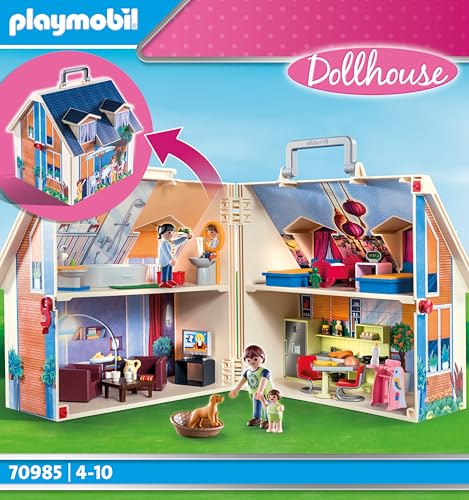 PLAYMOBIL 70985 Casa de papusi portabila, 4+ ani