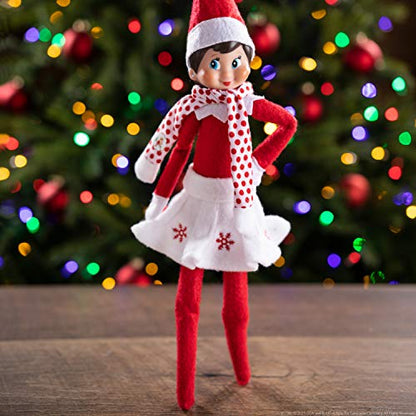 The Elf on the Shelf Set imbracaminte: fusta si esarfa