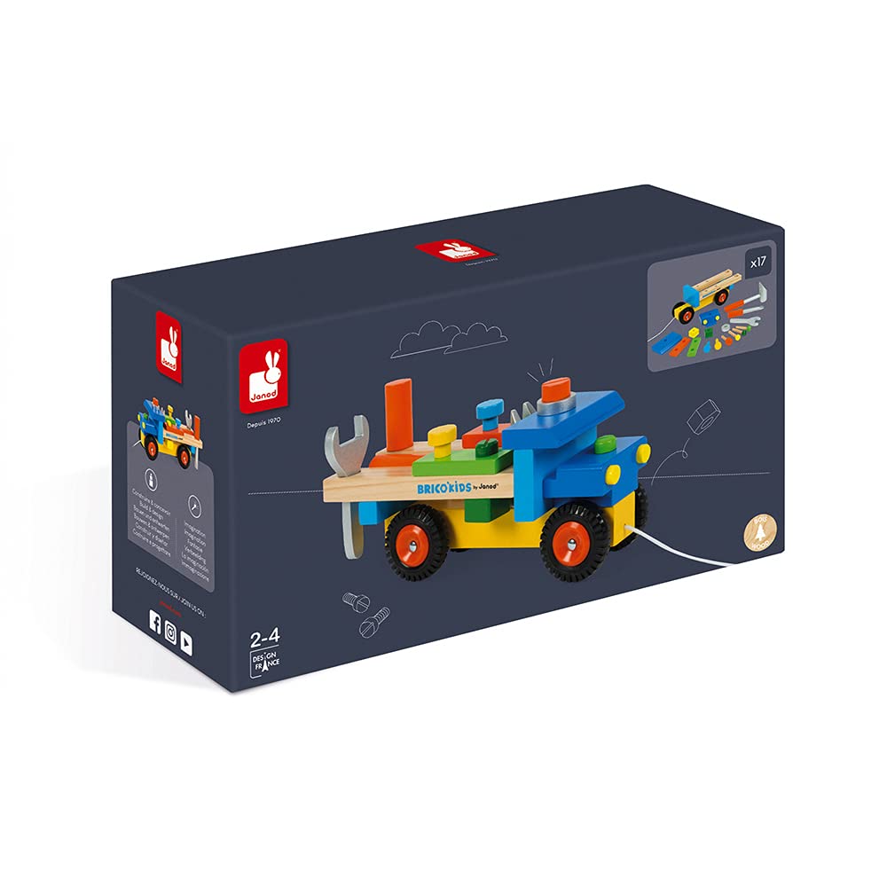 Janod J05022 Camion DIY Lemn 2-în-1, 2+ ani