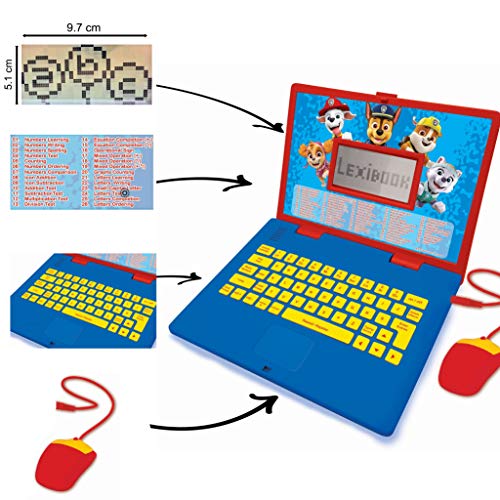 Lexibook Laptop Bilingv Paw Patrol, 124 activitati