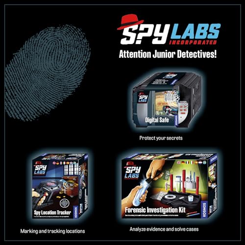 Seif Digital Kosmos 617271 Spy Labs - Protejează-ți Secretele cu Cod și Alarmă Vocală, Jucării pentru Detectivi pentru Copii, Instrucțiuni Multilingve (DE, EN, FR, IT, ES, NL)