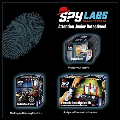 Seif Digital Kosmos 617271 Spy Labs - Protejează-ți Secretele cu Cod și Alarmă Vocală, Jucării pentru Detectivi pentru Copii, Instrucțiuni Multilingve (DE, EN, FR, IT, ES, NL)