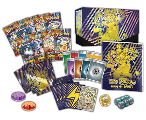Pokémon - Cutie Top-Trainer Karmesin & Purpur – Sturmi Funken (1 carte promo, 9 pachete booster & accesorii premium)