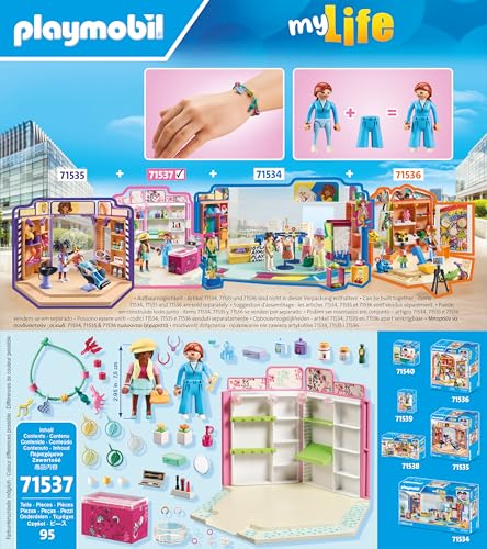 PLAYMOBIL MyLife 71537 Boutique Frumusete, 5+ ani