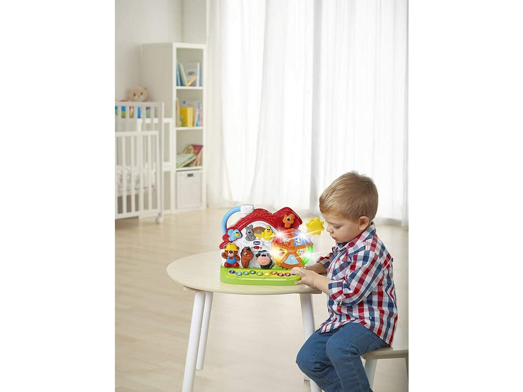 Chicco 00009604000040 Noua Ferma Sonora Bilingvă, colorată, 33 x 9,5 x 23 cm