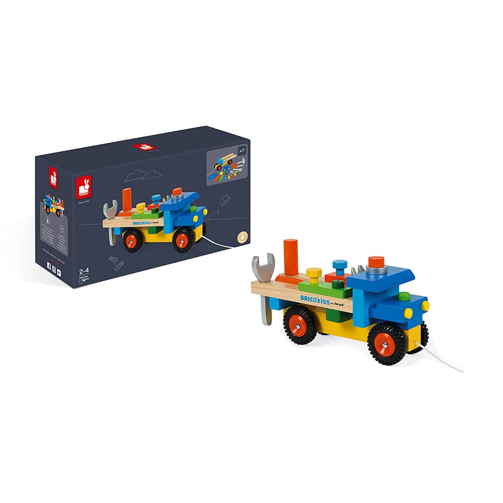 Janod J05022 Camion DIY Lemn 2-în-1, 2+ ani
