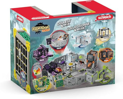 Schleich 42678 BattleCave Dschungeltarantel - Set de joc ELDRADOR CREATURES, 28 piese, recomandat de la 7 ani