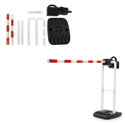 JAMARA 460491 Barieră de trafic mecanică 12 piese cu montaj ușor 3+ ani (roșu)