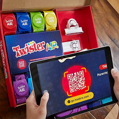 Hasbro Twister Air, joc AR Twister, conectare cu dispozitive smart, joc de mișcare, de la 8 ani, versiune în limba germană