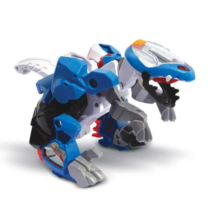 VTech – Switch & Go Dinos – Lutor – Super Stegosaurus – Buggy / Auto / Dinosaurus – versiune franceză