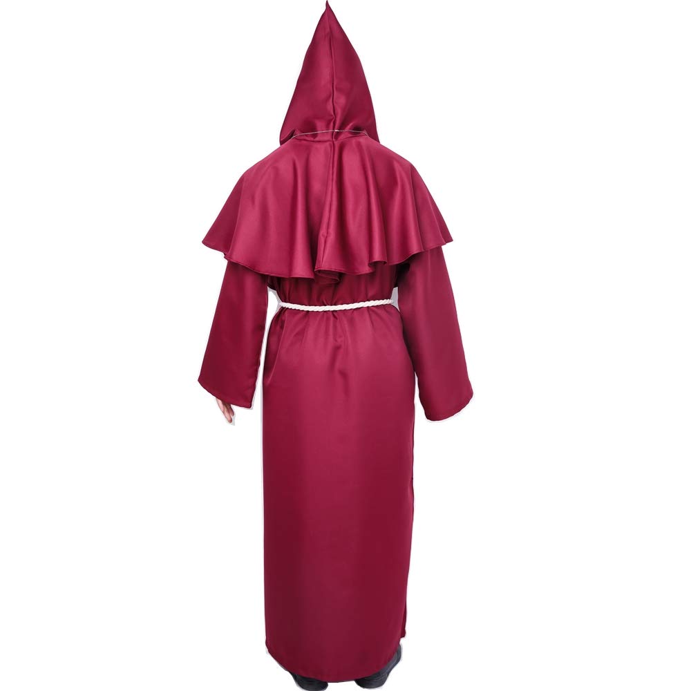 Myir JUN Costum Medieval cu Gluga, Halloween barbati