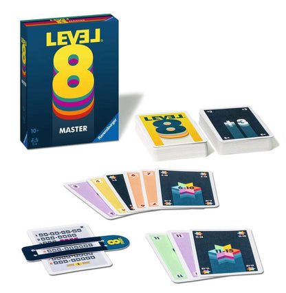 Ravensburger 20868 Level 8 Master, joc carti, 10+ ani