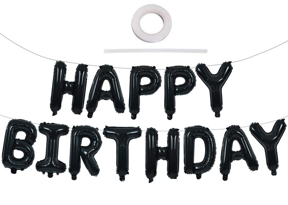 TONIFUL Baloane folie Happy Birthday, 13 litere, 16 inch