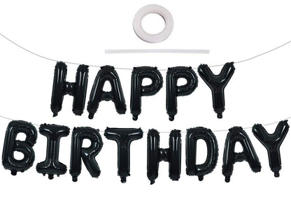 TONIFUL Baloane folie Happy Birthday, 13 litere, 16 inch