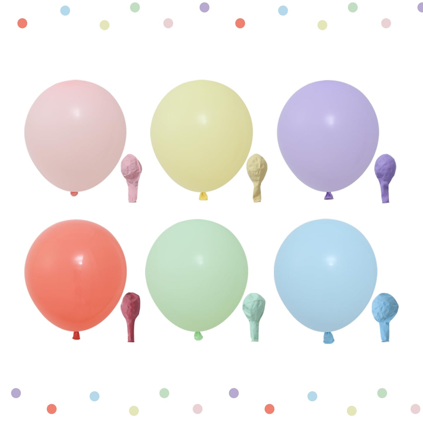 QIFU Set 52 Baloane Pastel Macaron pentru Petrecere