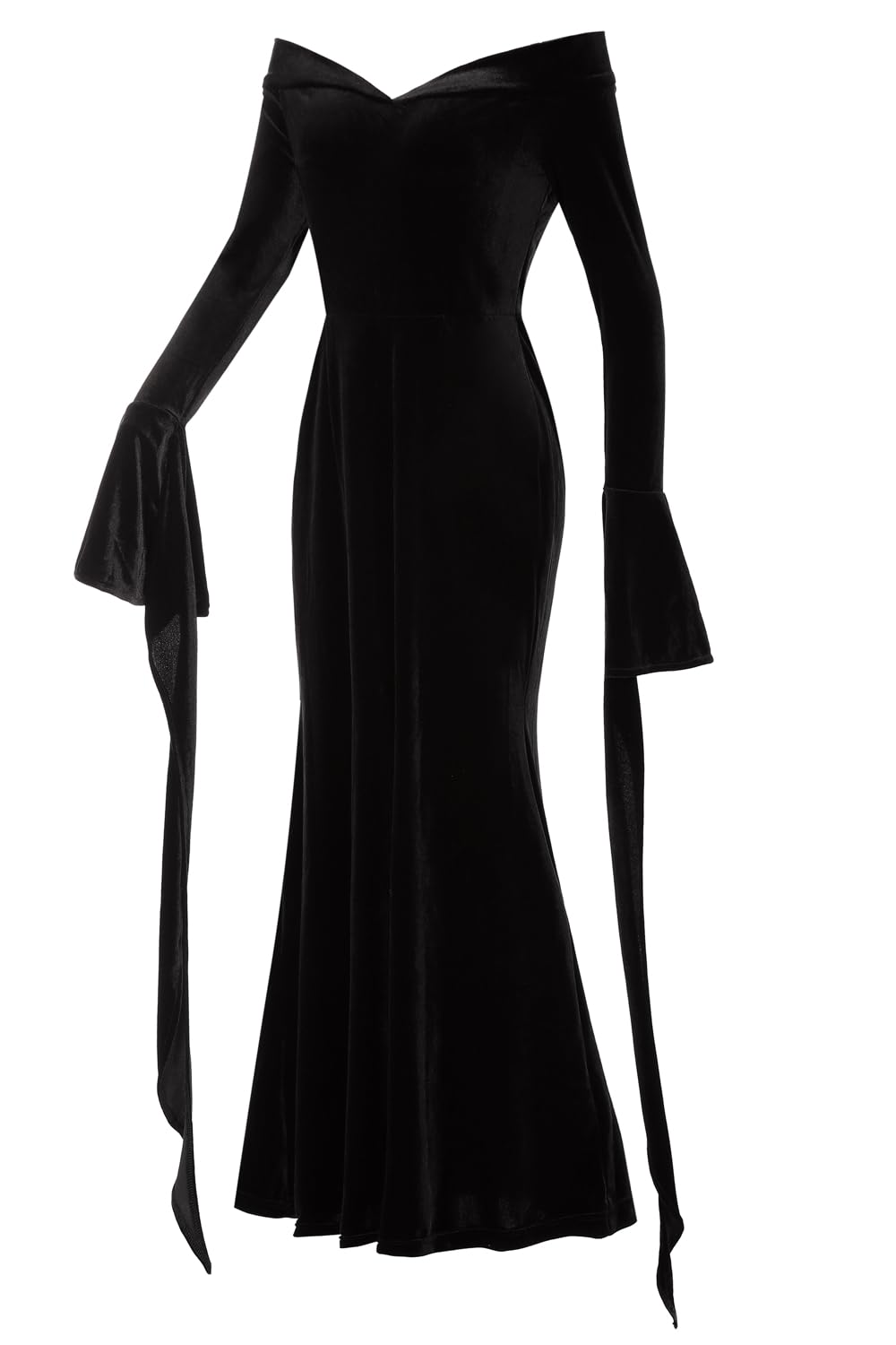 Velmawig Costum Morticia Addams, rochie gotica