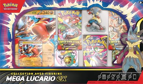 Pokémon TCG Figurină Mega Lucario-ex, 5 boostere