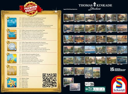Puzzle 1000 piese Schmidt Spiele 59494 - Thomas Kinkade, Moș Crăciun și Ajutoarele Sale