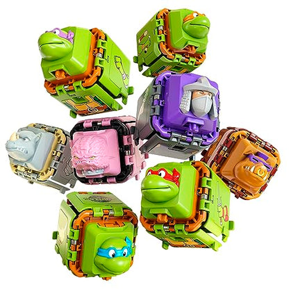 Battle Cubes Set de Luptă TMNT Donatello vs Rocksteady, 2 buc
