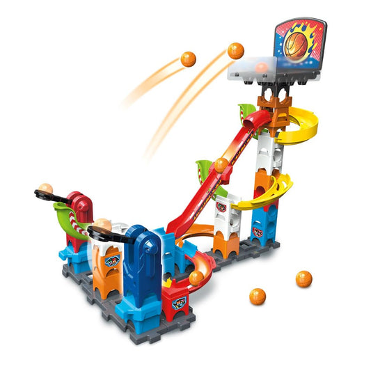 VTech Marble Rush S500 Pistă Bile Baschet, 41 piese (FR)