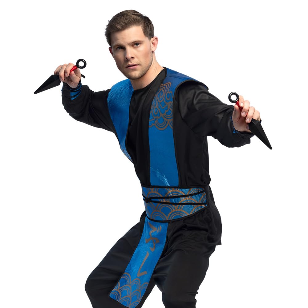 Boland 50433 Set de arme ninja 7 piese accesorii pentru costume de carnaval