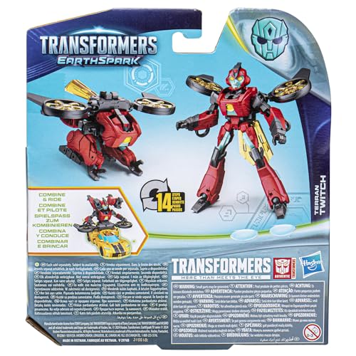 Transformers EarthSpark Warrior-Klasse Terran Twitch Figurină de Acțiune