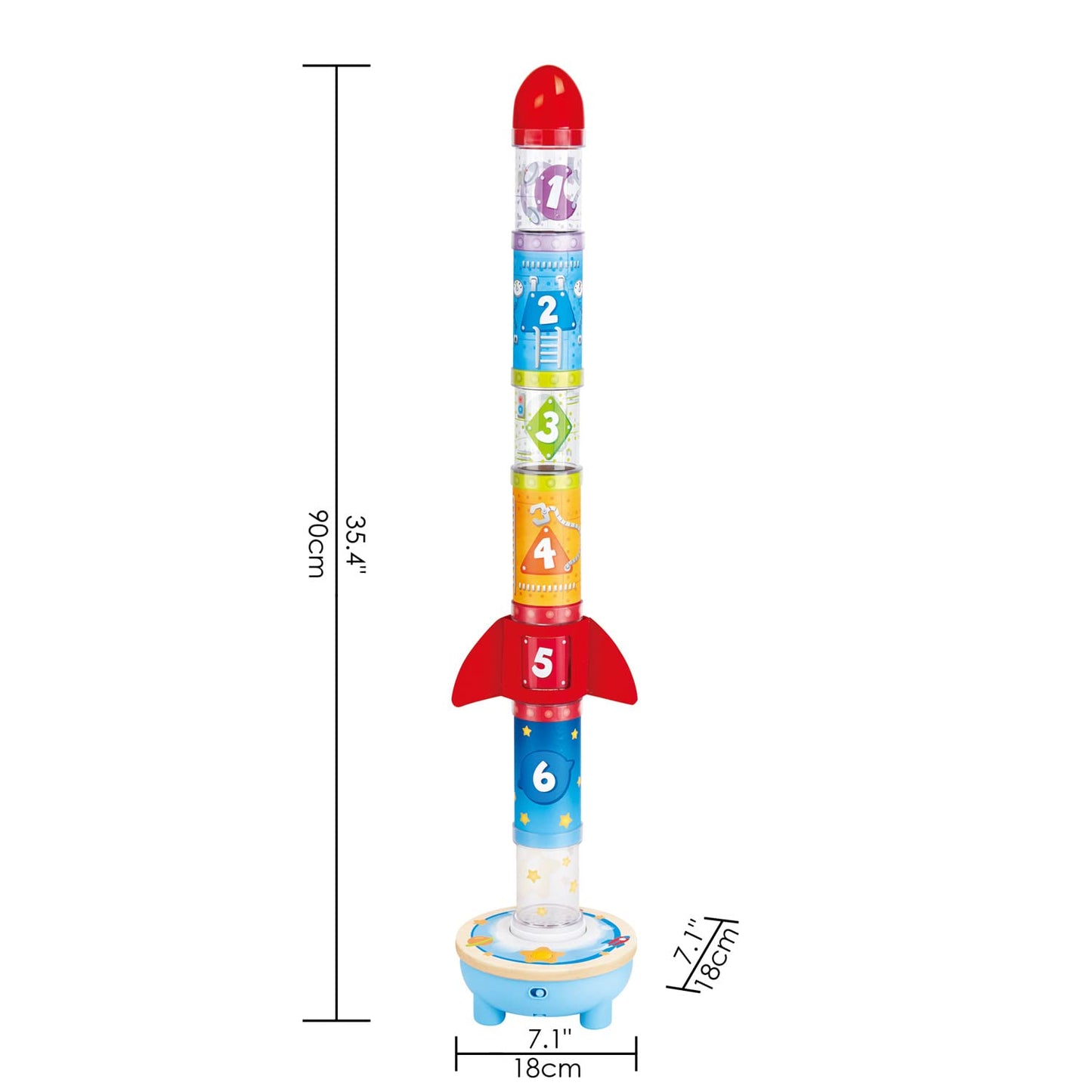 Hape Stație de Zbor cu Rachete, Colorată