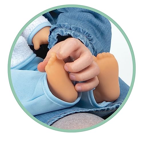Papusa Cicciobello, 42 cm, corp moale, pentru îmbrățișat, gâdilat și jocuri cu Kuckuck, 1 suzetă și 1 jucărie de pluș, jucărie pentru copii de la 2 ani, CCB99