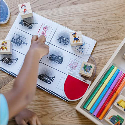 Melissa & Doug Paw Patrol Set timbre 25 piese din lemn
